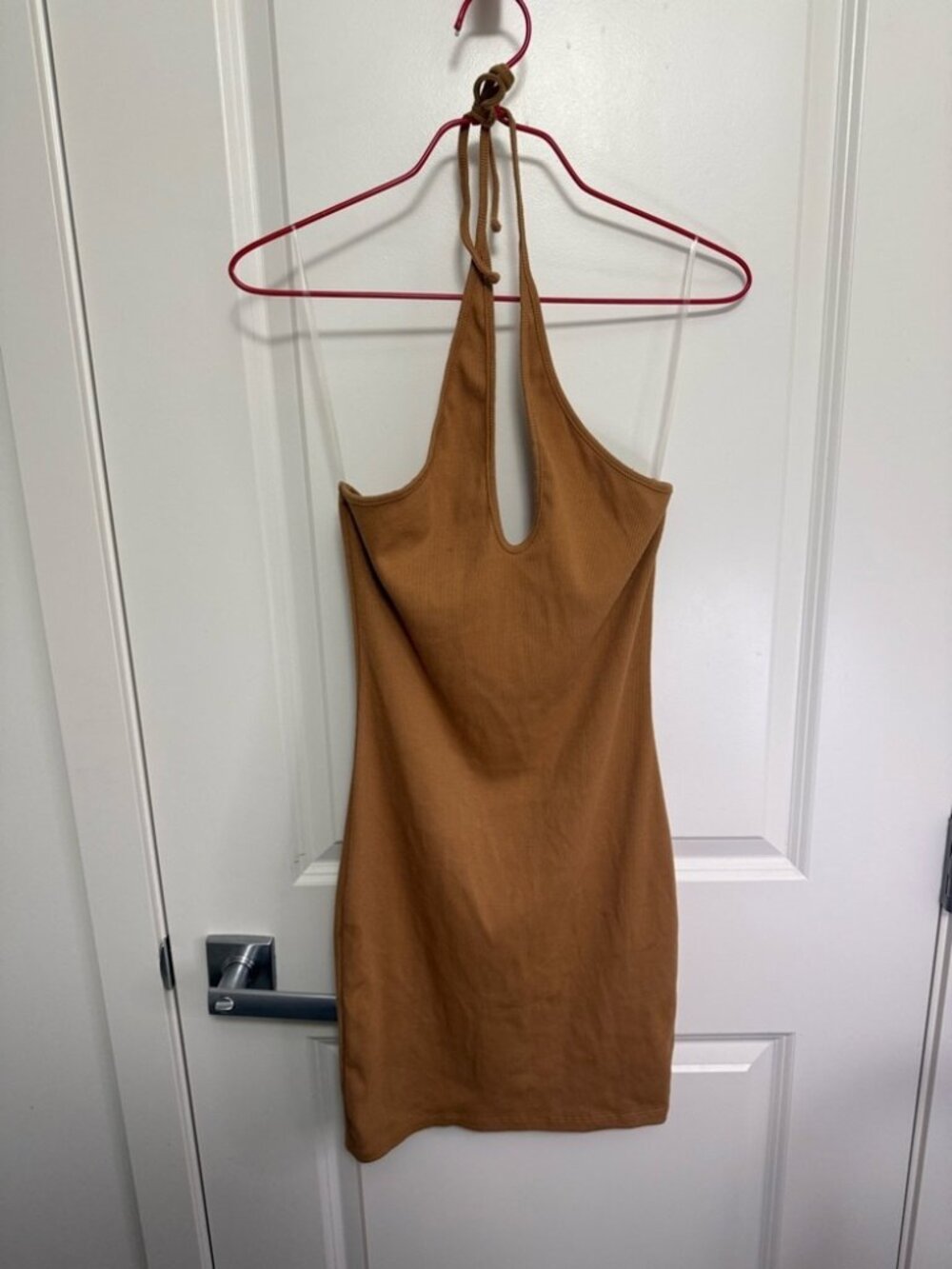 Wild Fable Elegant Tan Halter Dress in size S